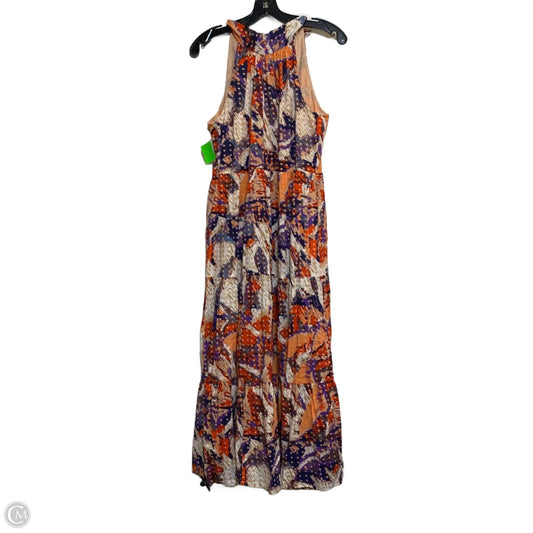 Dress Casual Maxi By Thml In Orange & Purple, Size: L