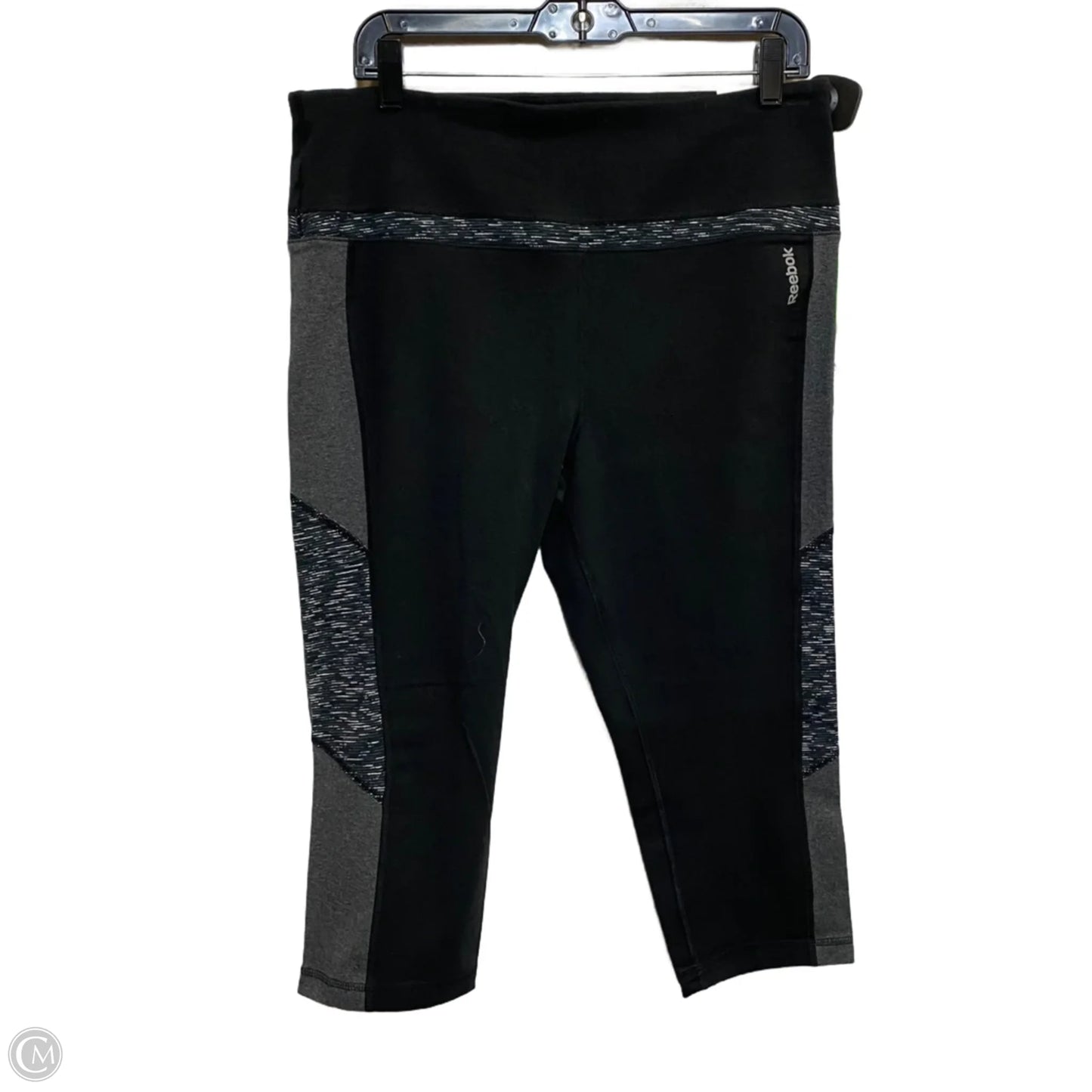 Athletic Leggings Capris By Reebok In Black, Size: Xl