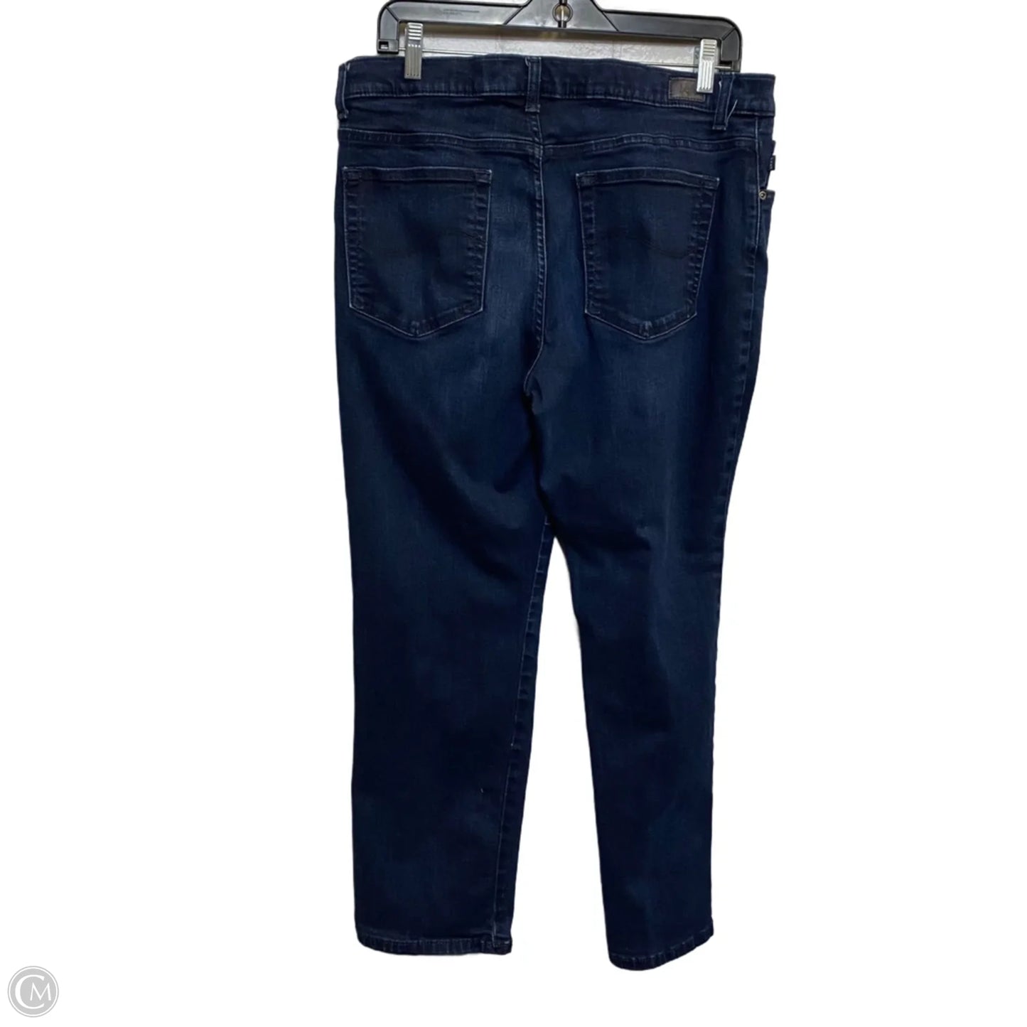 Jeans Straight By Lee In Blue Denim, Size: 14p