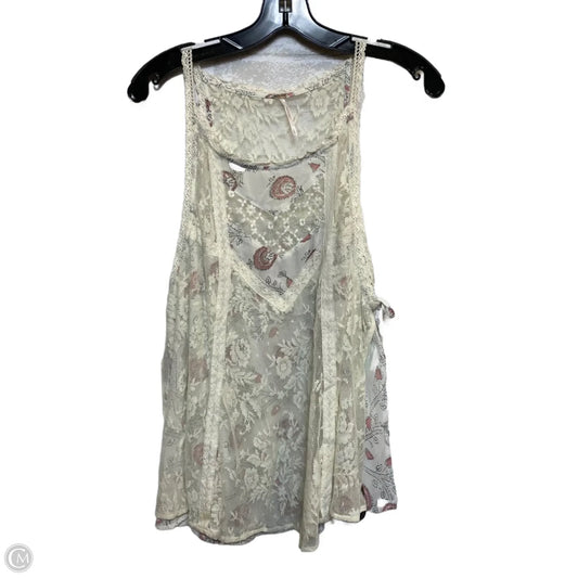 Top Sleeveless By Free People In Cream, Size: L