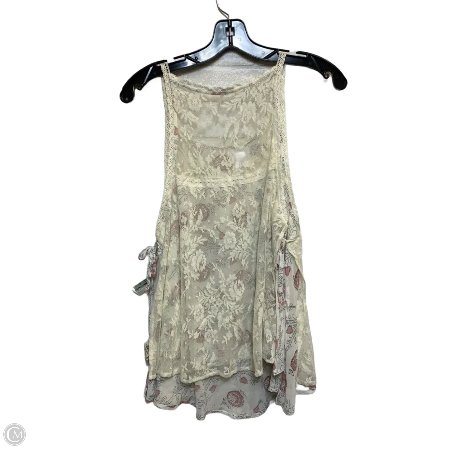 Top Sleeveless By Free People In Cream, Size: L