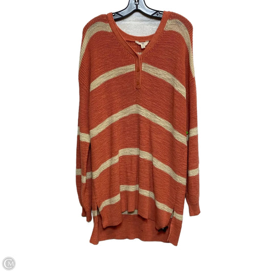 Dress Sweater By Terra & Sky In Orange, Size: Xl