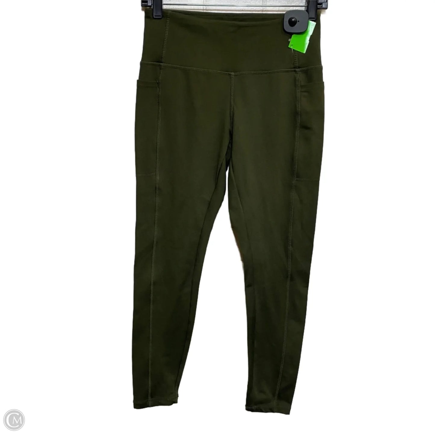 Athletic Leggings By Danskin In Green, Size: S