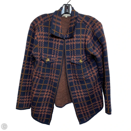 Top Long Sleeve By Madison & Hudson In Blue & Pink, Size: S