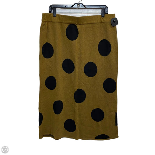 Skirt Midi By Who What Wear In Brown, Size: Xl
