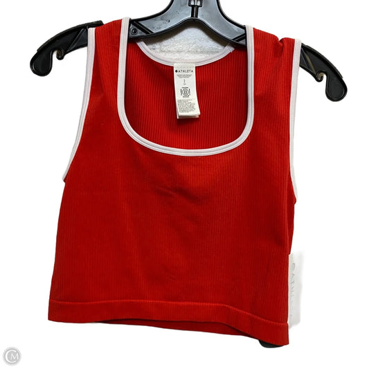 Athletic Tank Top By Athleta In Red, Size: S