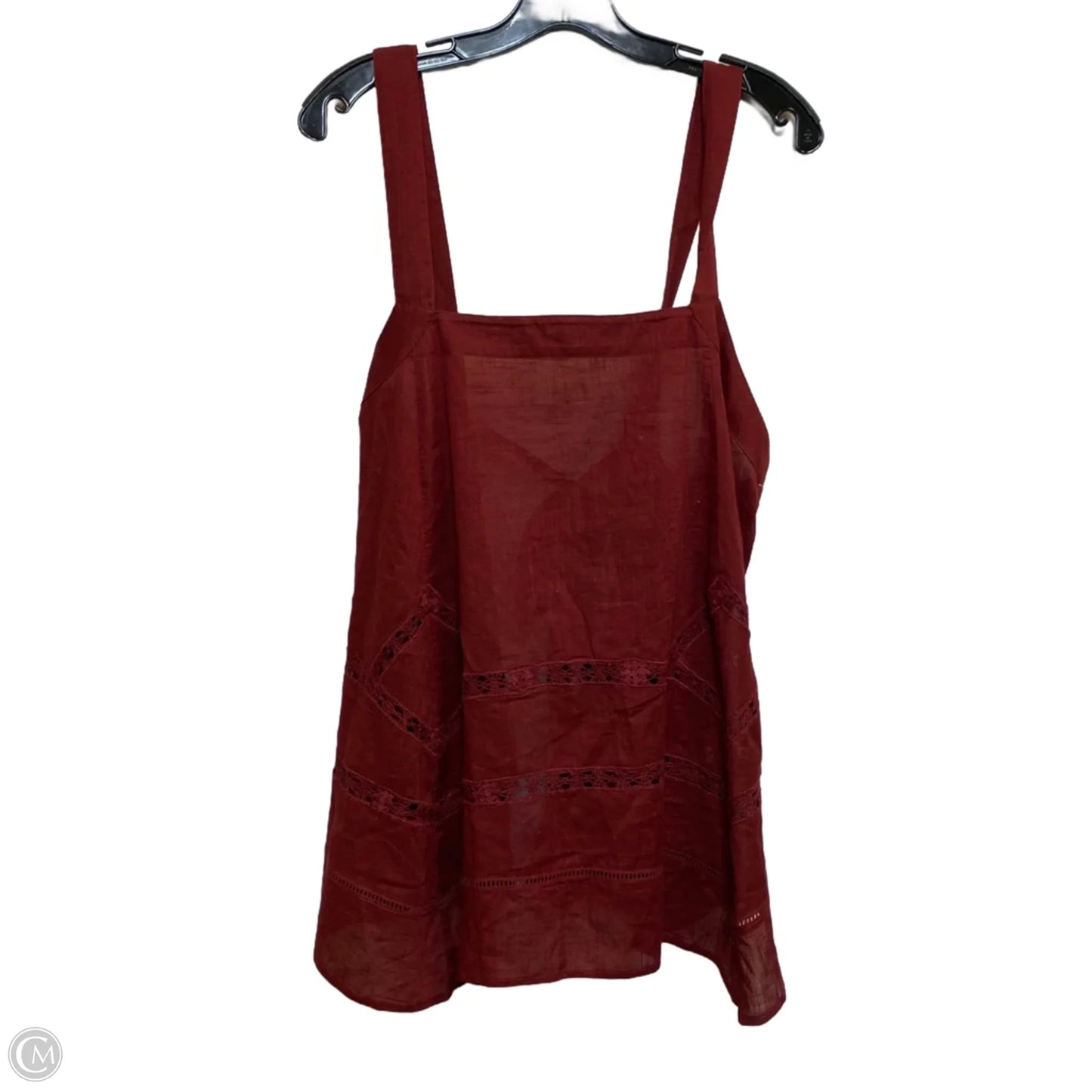 Top Sleeveless By Free People In Red, Size: M