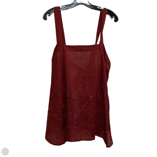 Top Sleeveless By Free People In Red, Size: M