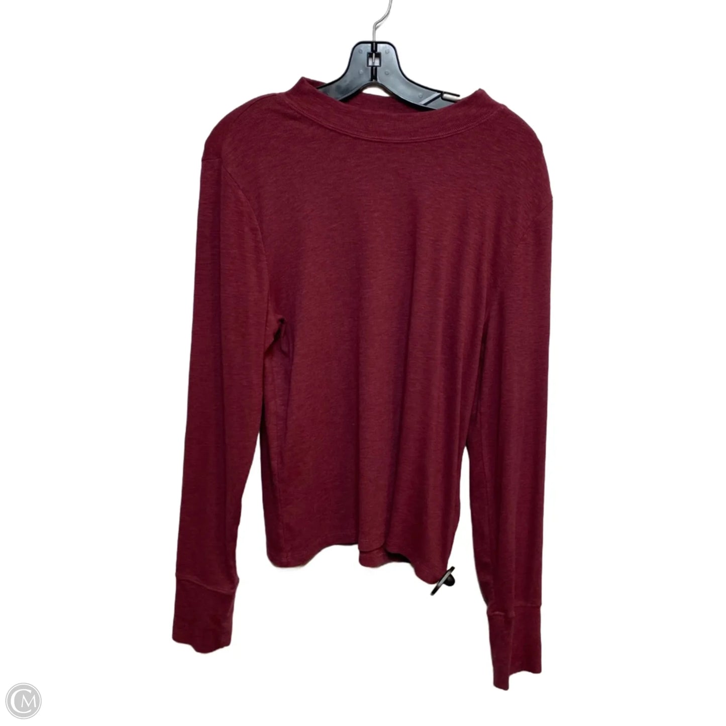 Top Long Sleeve Basic By Gap In Red, Size: L