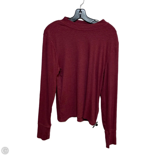 Top Long Sleeve Basic By Gap In Red, Size: L