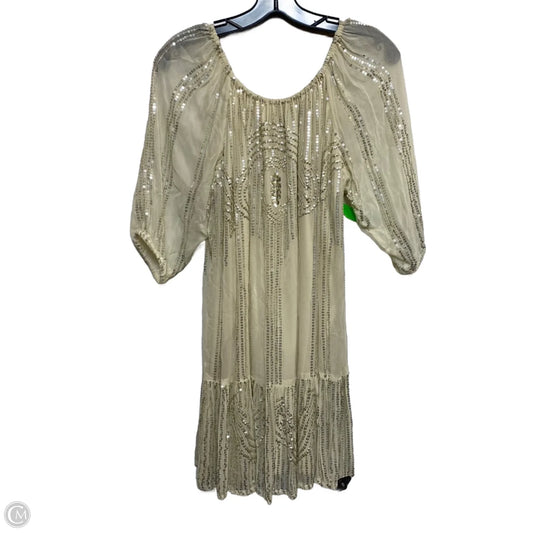 Dress Party Short By Anthropologie In Cream, Size: Xs