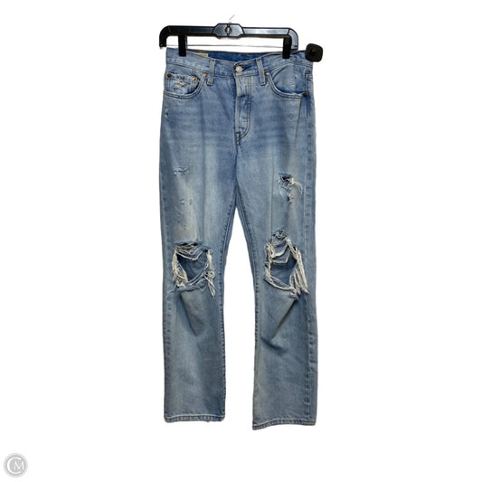 Jeans Straight By Levis In Blue Denim, Size: 2