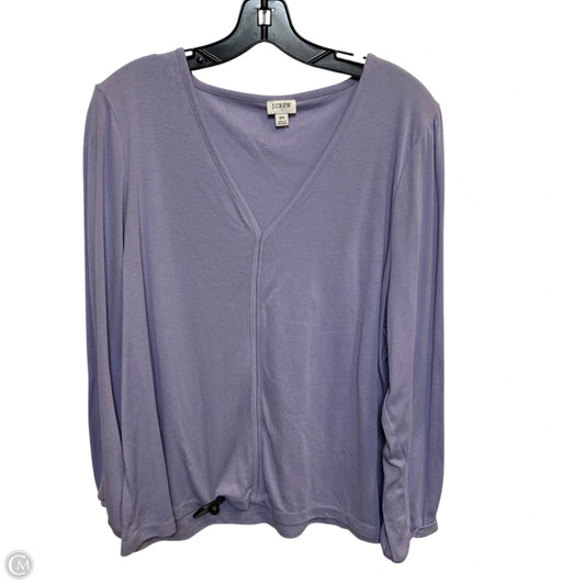 Top Long Sleeve By J. Crew In Purple, Size: 3x