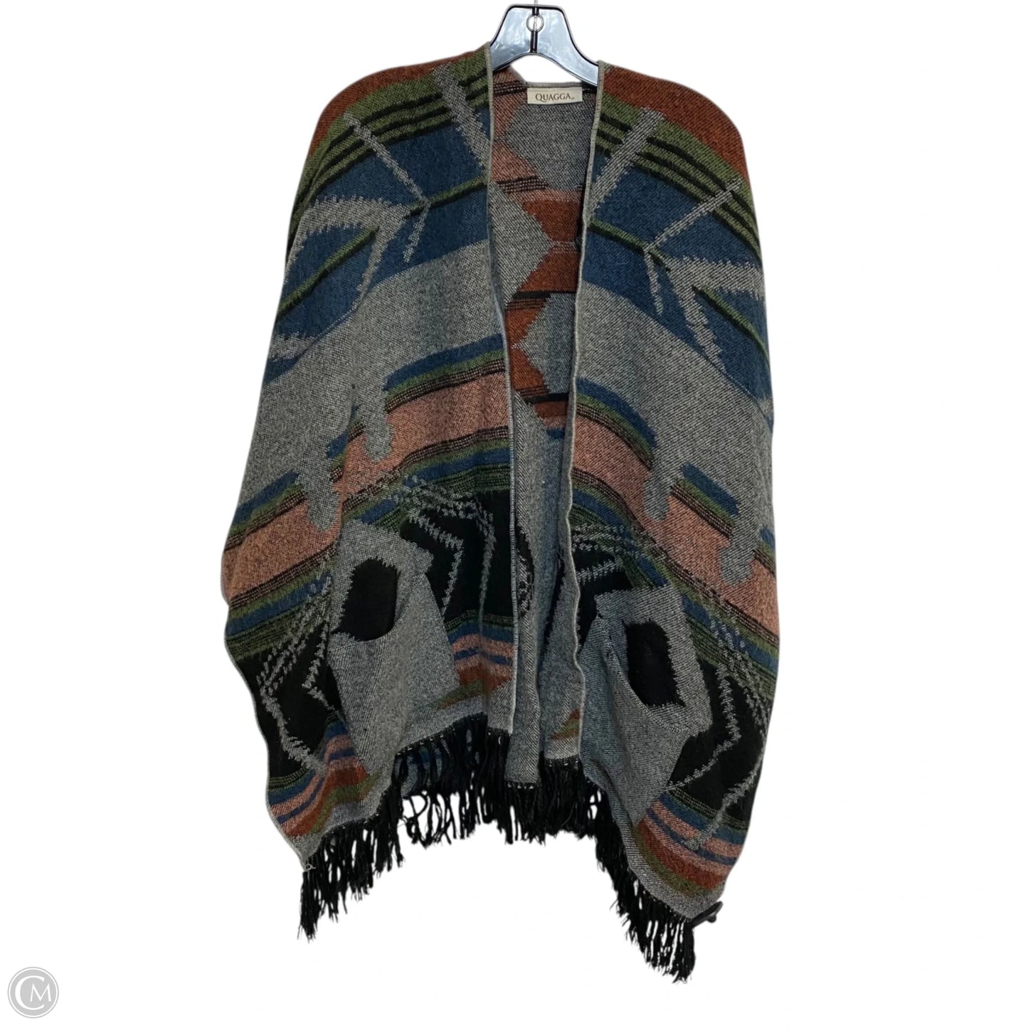 Shawl By Quagga In Grey, Size: Osfm