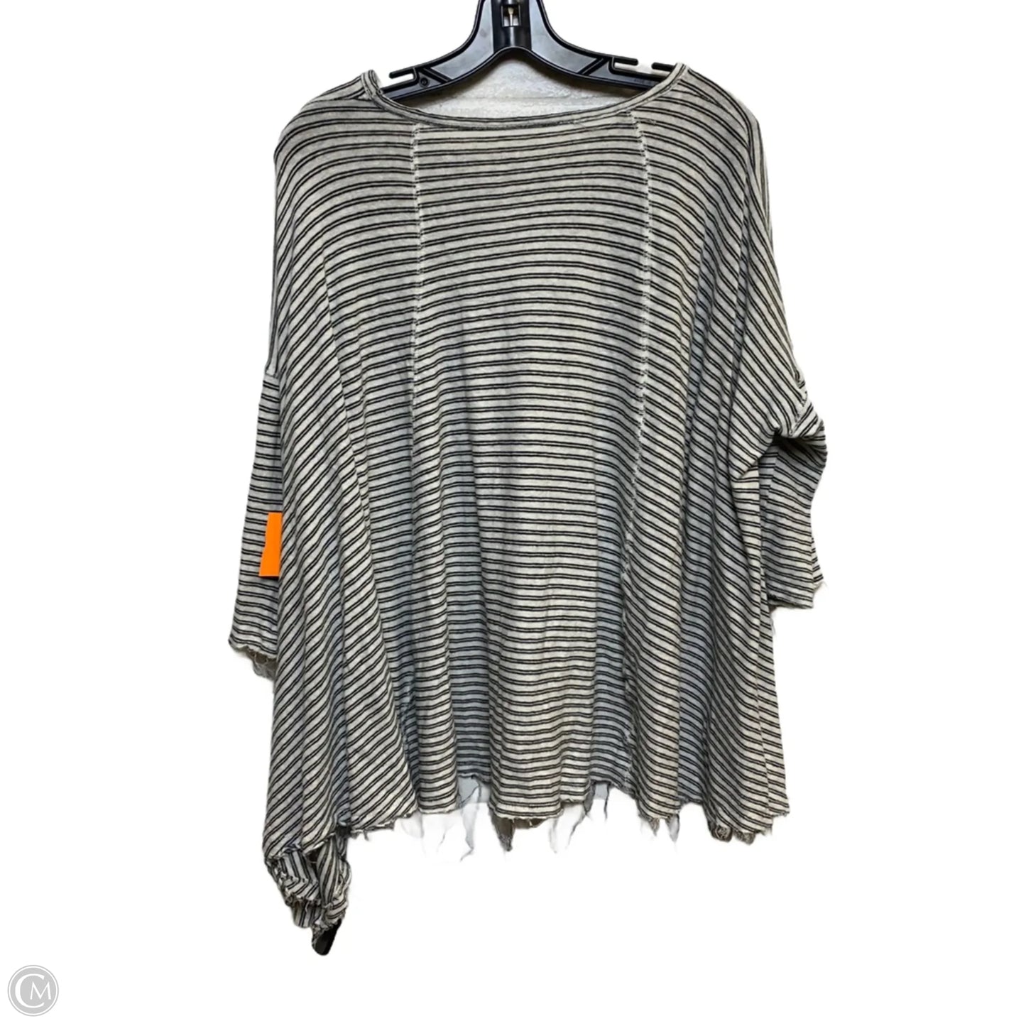 Top 3/4 Sleeve By We The Free In Black & White, Size: Xs