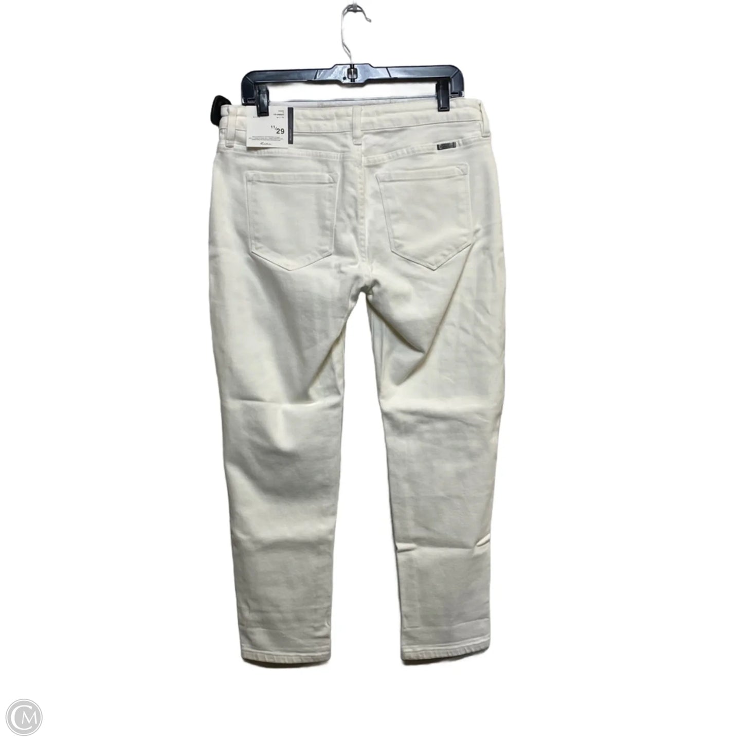 Jeans Skinny By Kancan In White Denim, Size: 8