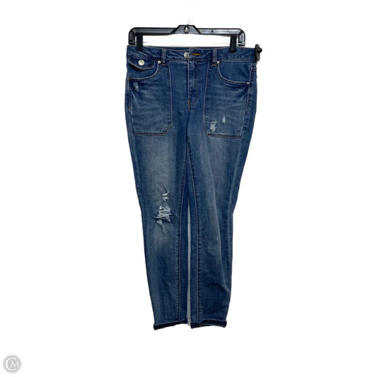 Jeans Skinny By Versona In Blue Denim, Size: 6