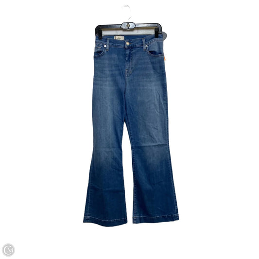 Jeans Designer By 7 For All Mankind In Blue Denim, Size: 14
