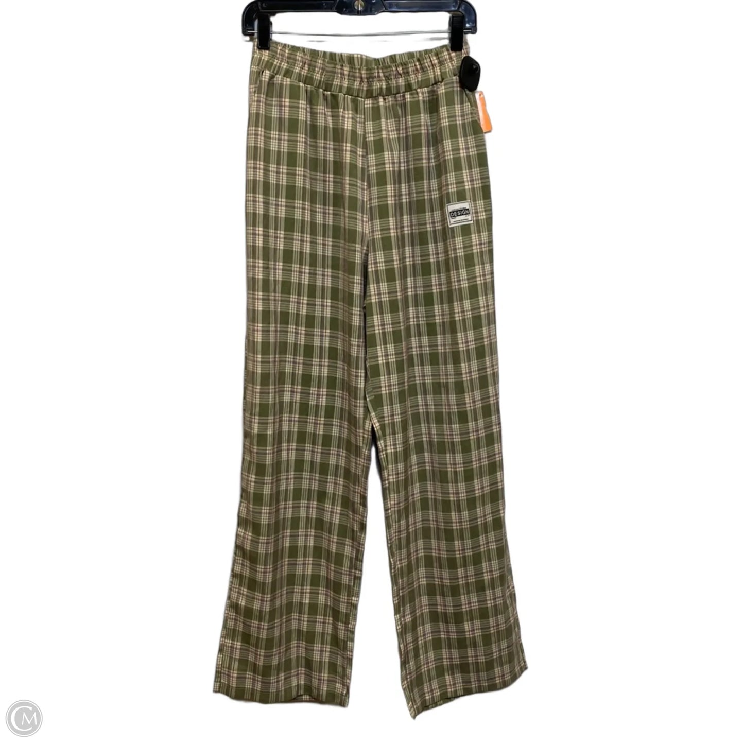 Pants Wide Leg By Shein In Plaid Pattern, Size: M