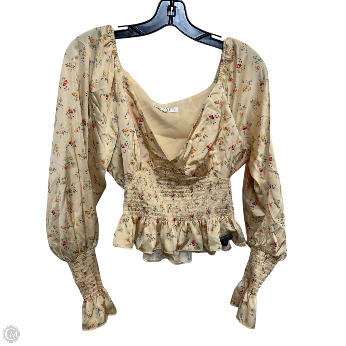 Top Long Sleeve By Wayf In Cream, Size: M
