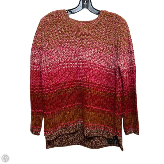 Sweater By 525 In Pink & Red, Size: Xs