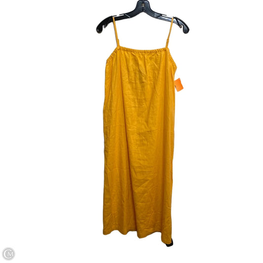Dress Casual Midi By A New Day In Orange, Size: Xs