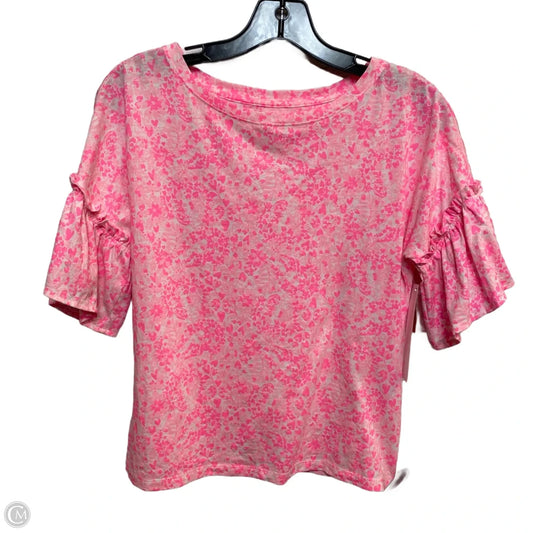 Top Short Sleeve Designer By Lilly Pulitzer In Pink, Size: Xs
