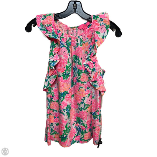 Top Sleeveless Designer By Lilly Pulitzer In Pink, Size: Xs