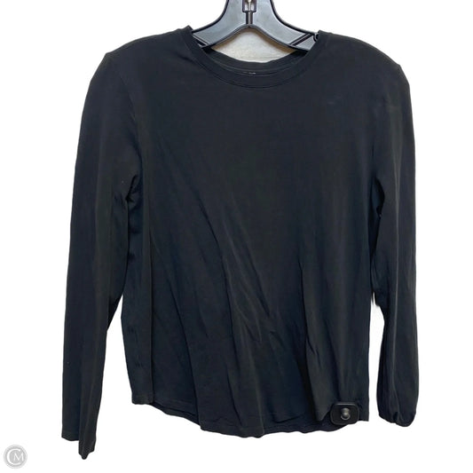 Athletic Top Long Sleeve Crewneck Designer By Lululemon In Black, Size: S
