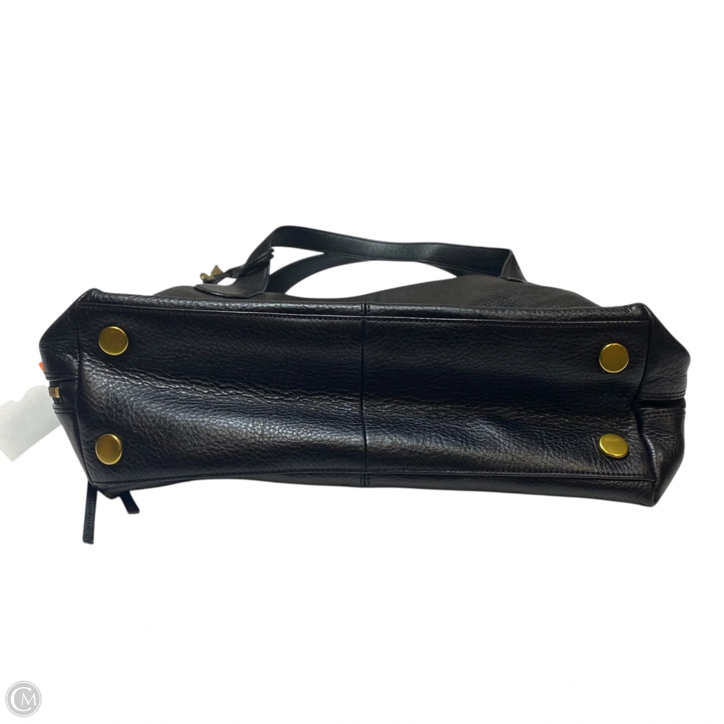 Handbag Leather By Fossil, Size: Medium