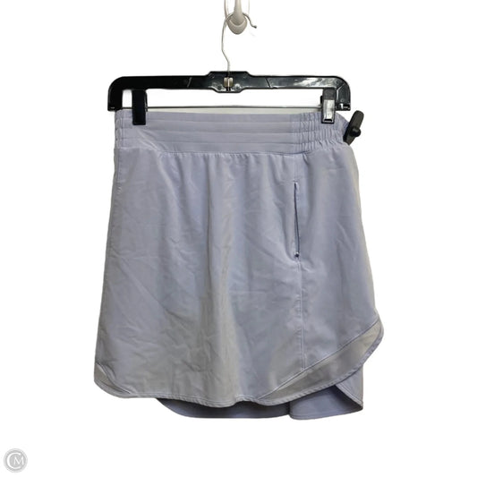 Athletic Skort Designer By Lululemon In Blue, Size: M