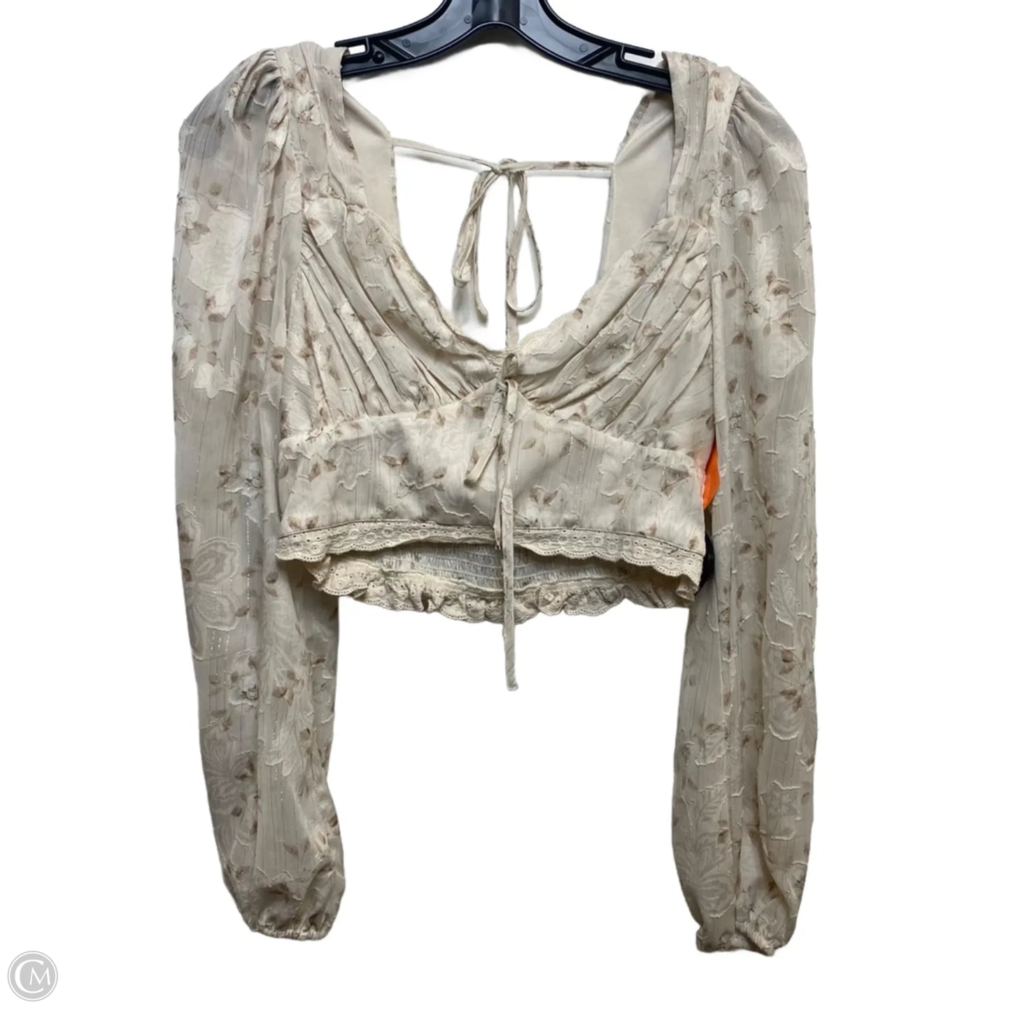 Top Long Sleeve By Altard State In Cream, Size: S