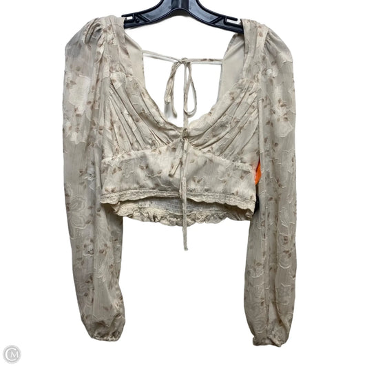 Top Long Sleeve By Altard State In Cream, Size: S