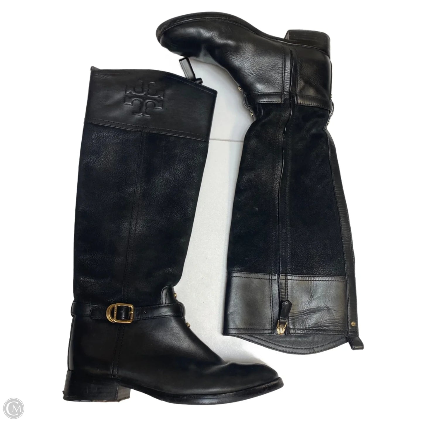 Boots Designer By Tory Burch In Black, Size: 6