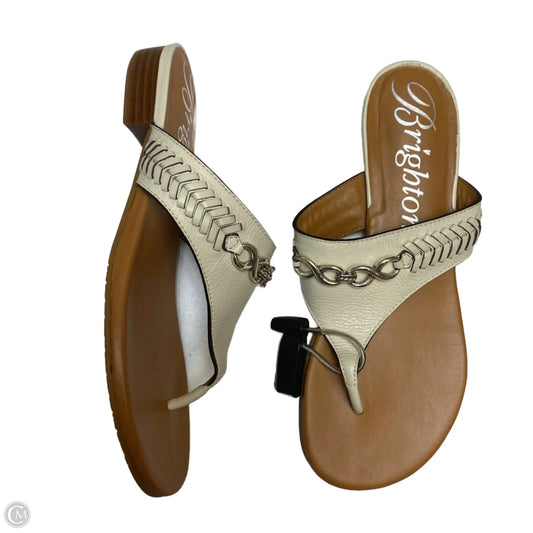 Sandals Designer By Brighton In Cream, Size: 7
