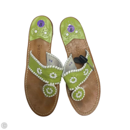 Sandals Designer By Jack Rogers In Green, Size: 8