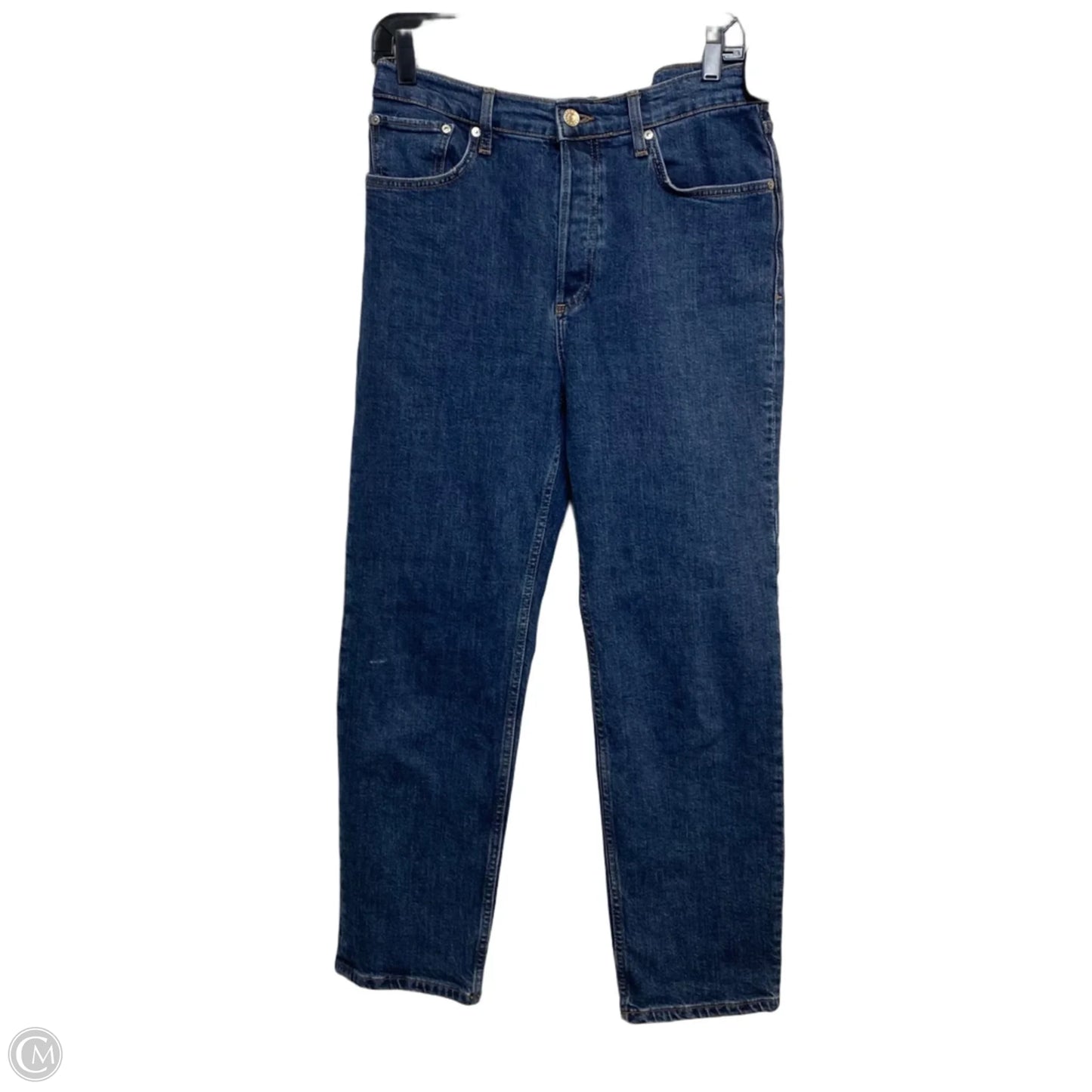 Jeans Straight By Mng In Blue Denim, Size: 8