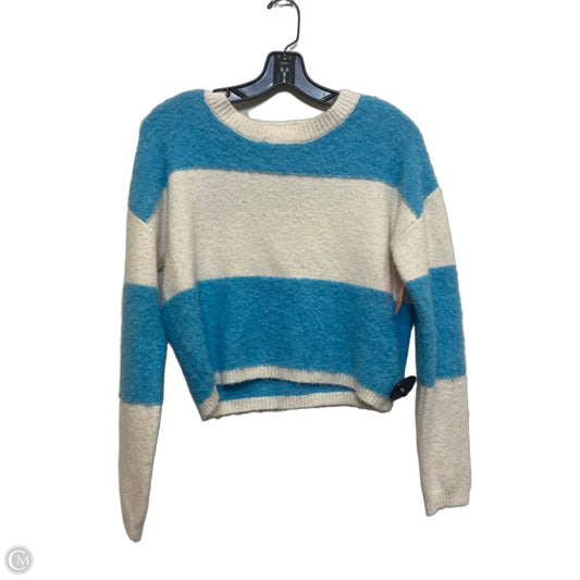 Sweater By Jessica Simpson In Blue & Cream, Size: Xs