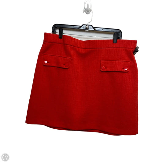 Skirt Mini & Short By Loft In Red, Size: Xl