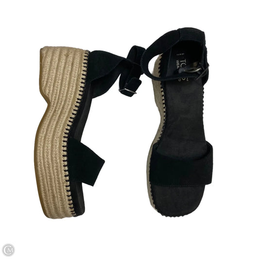 Sandals Heels Platform By Toms In Black, Size: 11