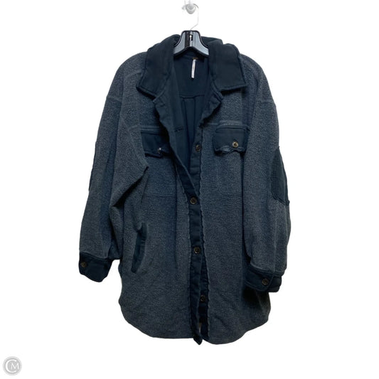 Sweatshirt Collar By Free People In Navy, Size: Xl