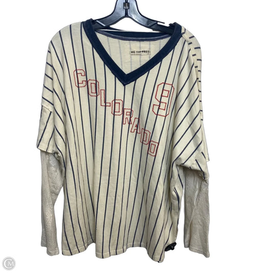 Top Long Sleeve By We The Free In Cream, Size: L
