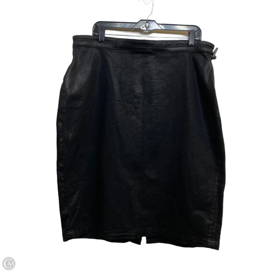 Skirt Designer By 7 For All Mankind In Black, Size: Xl