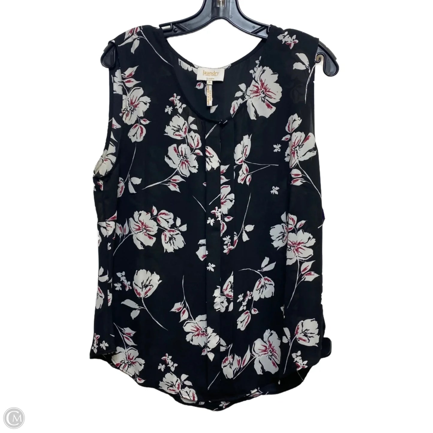 Blouse Sleeveless By Laundry In Black, Size: Xl