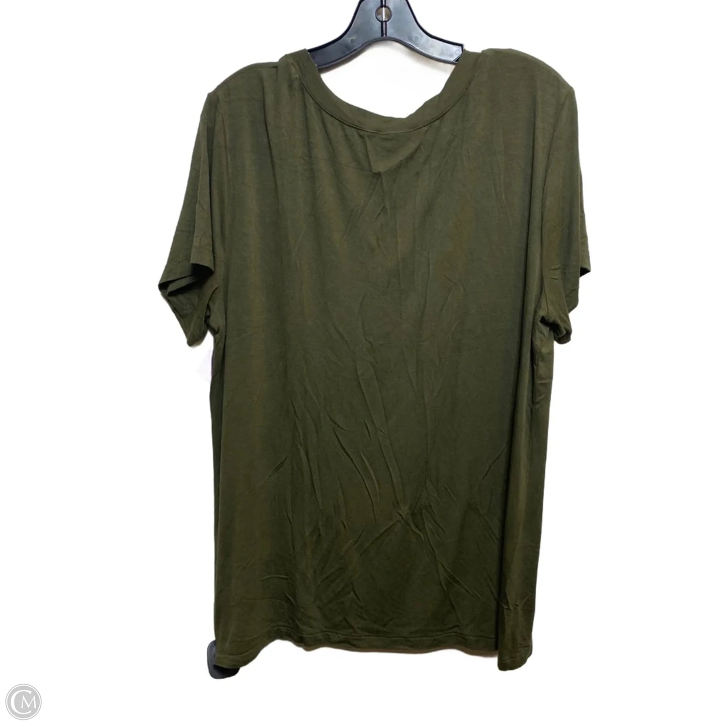 Top Short Sleeve Basic By Loanna In Green, Size: 1x