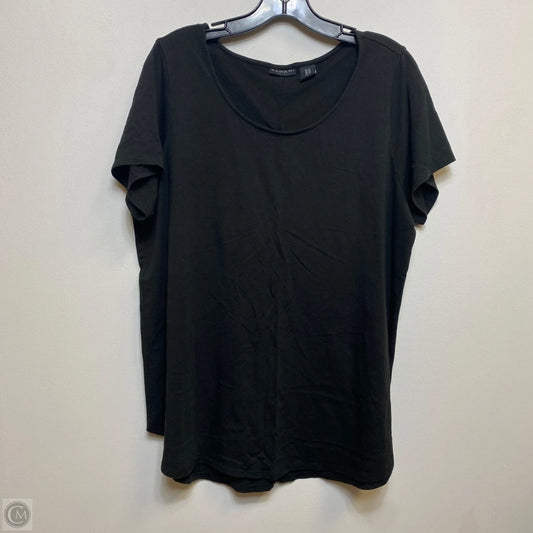 Top Short Sleeve Basic By Tahari In Black, Size: 1x