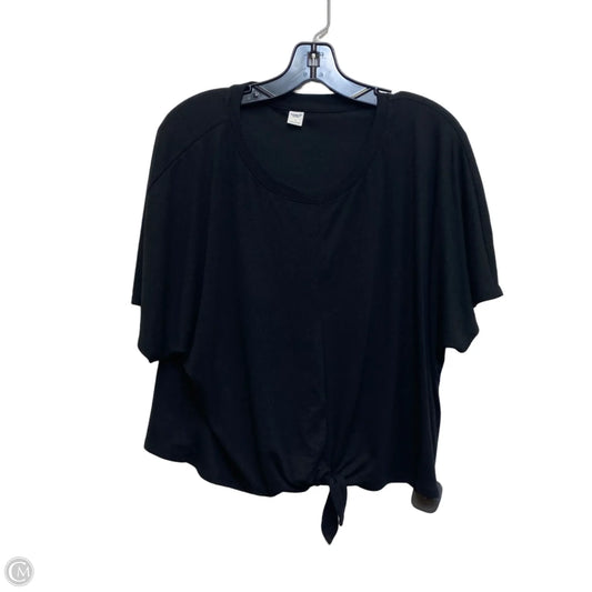 Athletic Top Short Sleeve By Old Navy In Black, Size: L