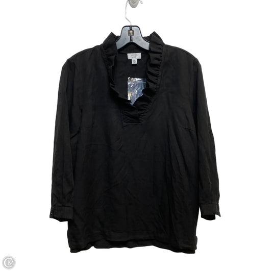 Top 3/4 Sleeve By Crown And Ivy In Black, Size: Lp