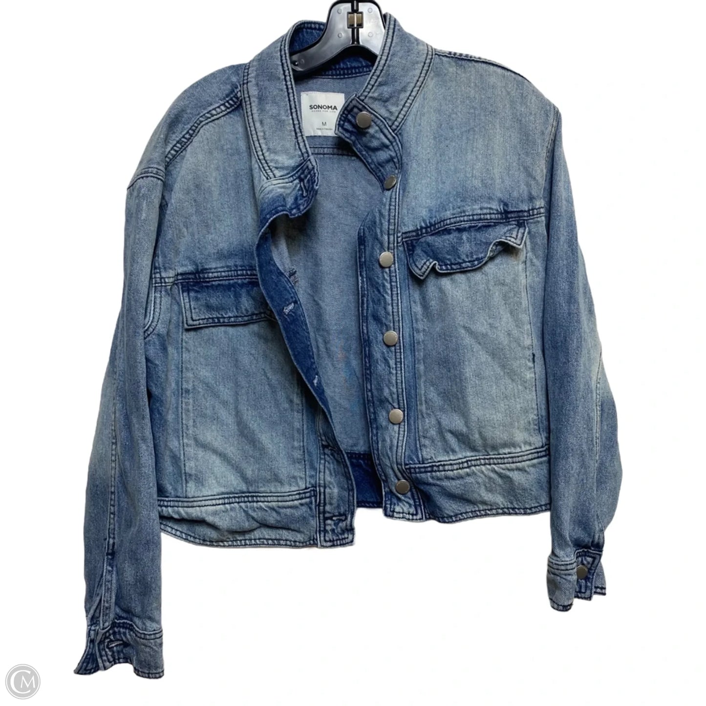 Jacket Denim By Sonoma In Blue Denim, Size: M