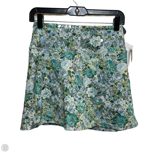 Athletic Skort By Vogo In Blue & Green, Size: S